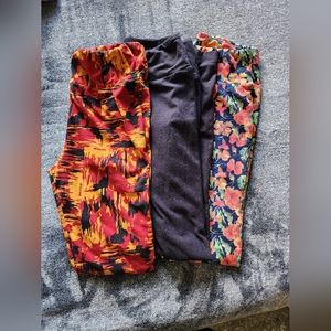 LuLaRoe leggings 3pr (OS)
